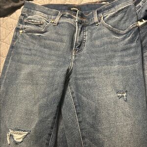 Express Distressed Blue Jeans